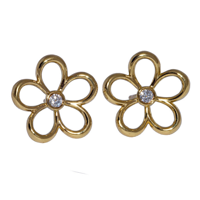 Tiffany & Co Garden Open Flower Earrings
